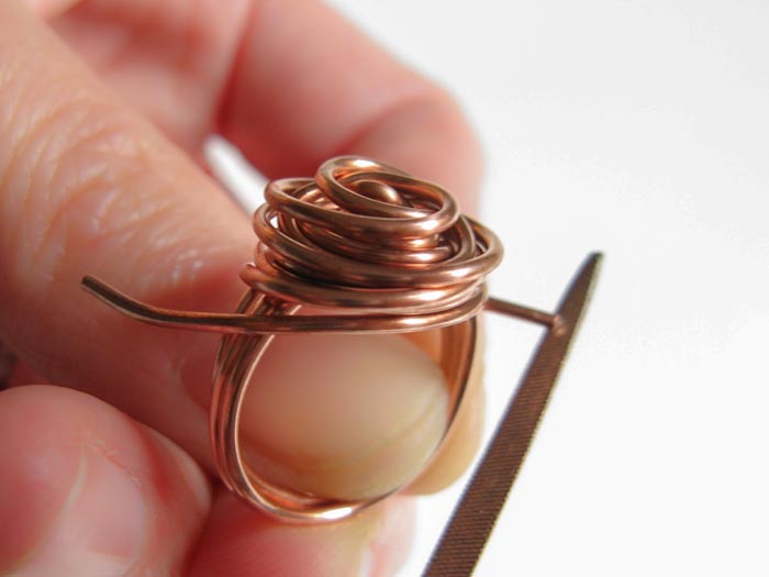 Wire Wrapped Rose Ring Tutorial by Misluo - Unblushing
