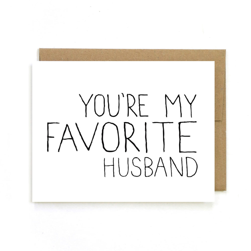 Favorite Husband Relationship Card Unblushing