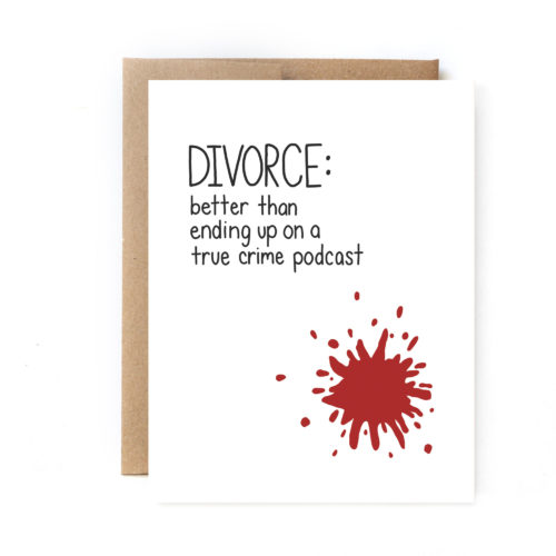 true crime divorce card