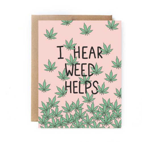 weed helps card