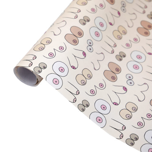 boob gift wrap wrapping paper