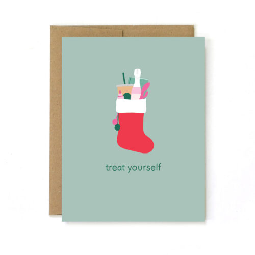 treat yourself christmas card