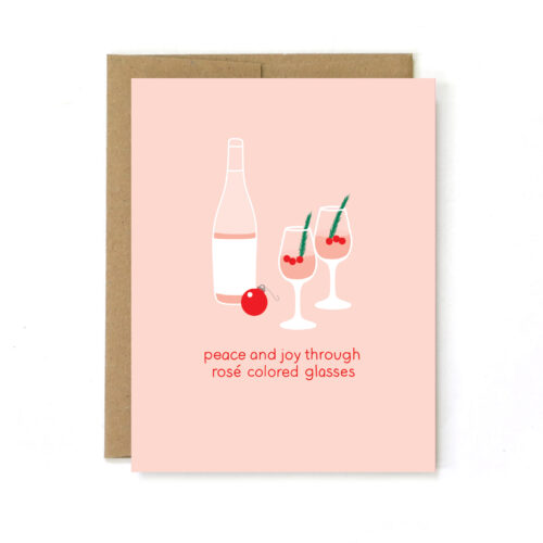 rose glasses card